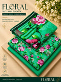Floral Lawn dupatta 3pc