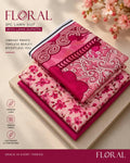 Floral Lawn dupatta 3pc