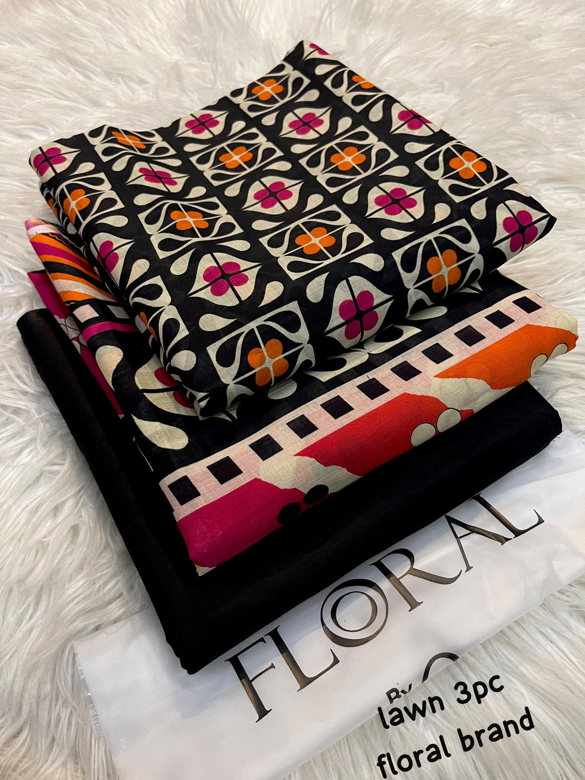 Lawn dupatta 3pc