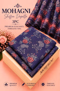 Lawn shafon dupatta 3pc